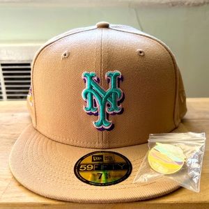 Hat Club Excl. New Era 59Fifty Sandstorm New York Mets 40th Ann. Patch - 7 5/8